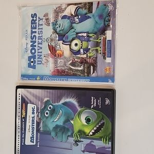Monsters inc. 1 2 and 3 cds